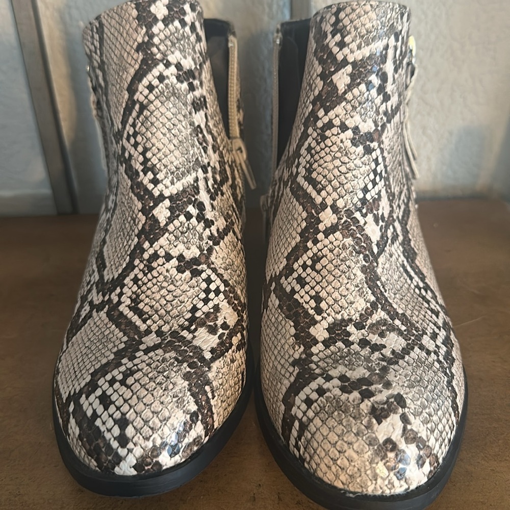 New! Snakeskin Ankle Boots - Picture 3 of 12